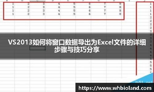 VS2013如何将窗口数据导出为Excel文件的详细步骤与技巧分享
